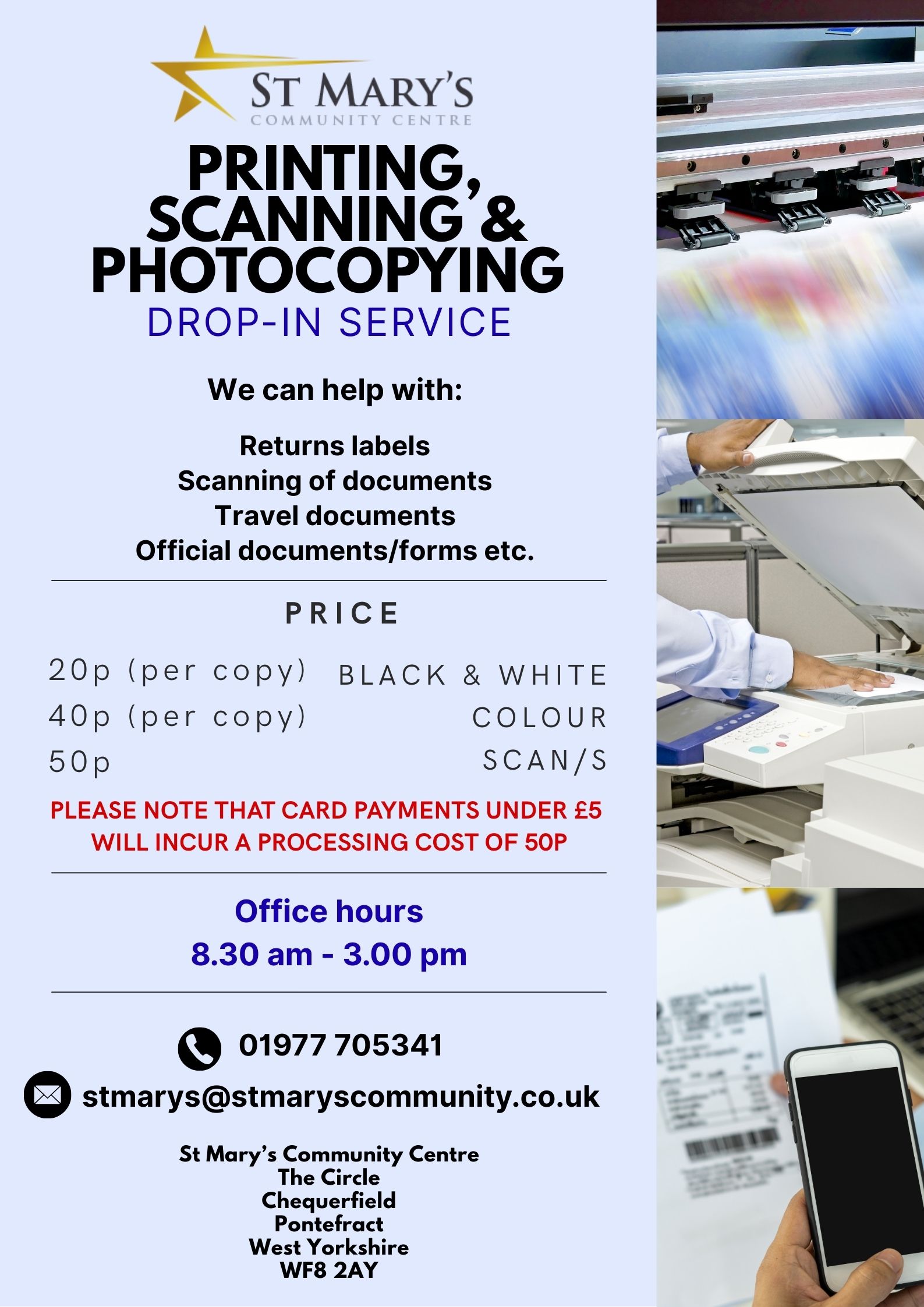 Printing Scanning Photocopying Services AUGUST 2025